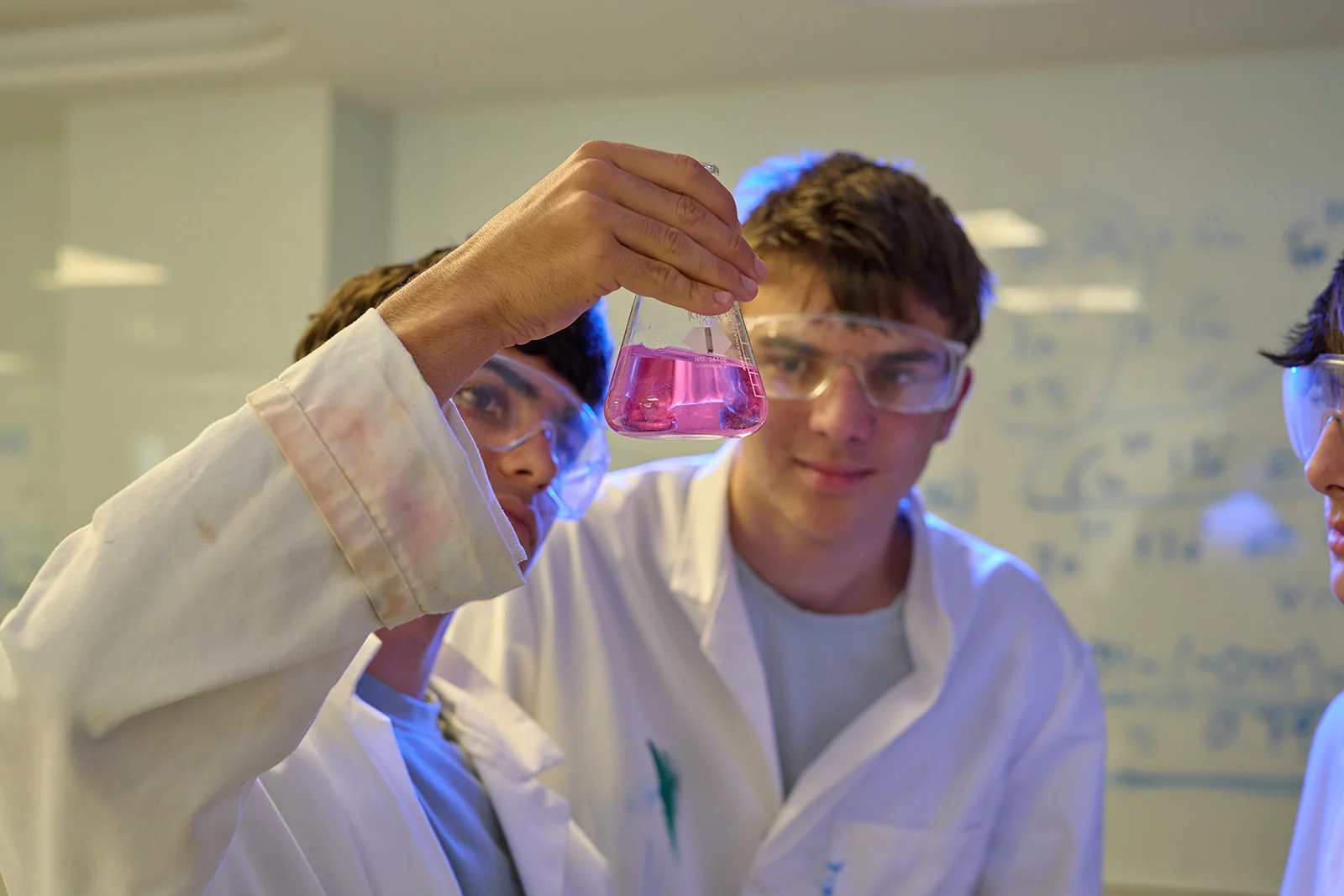 Students in science lab