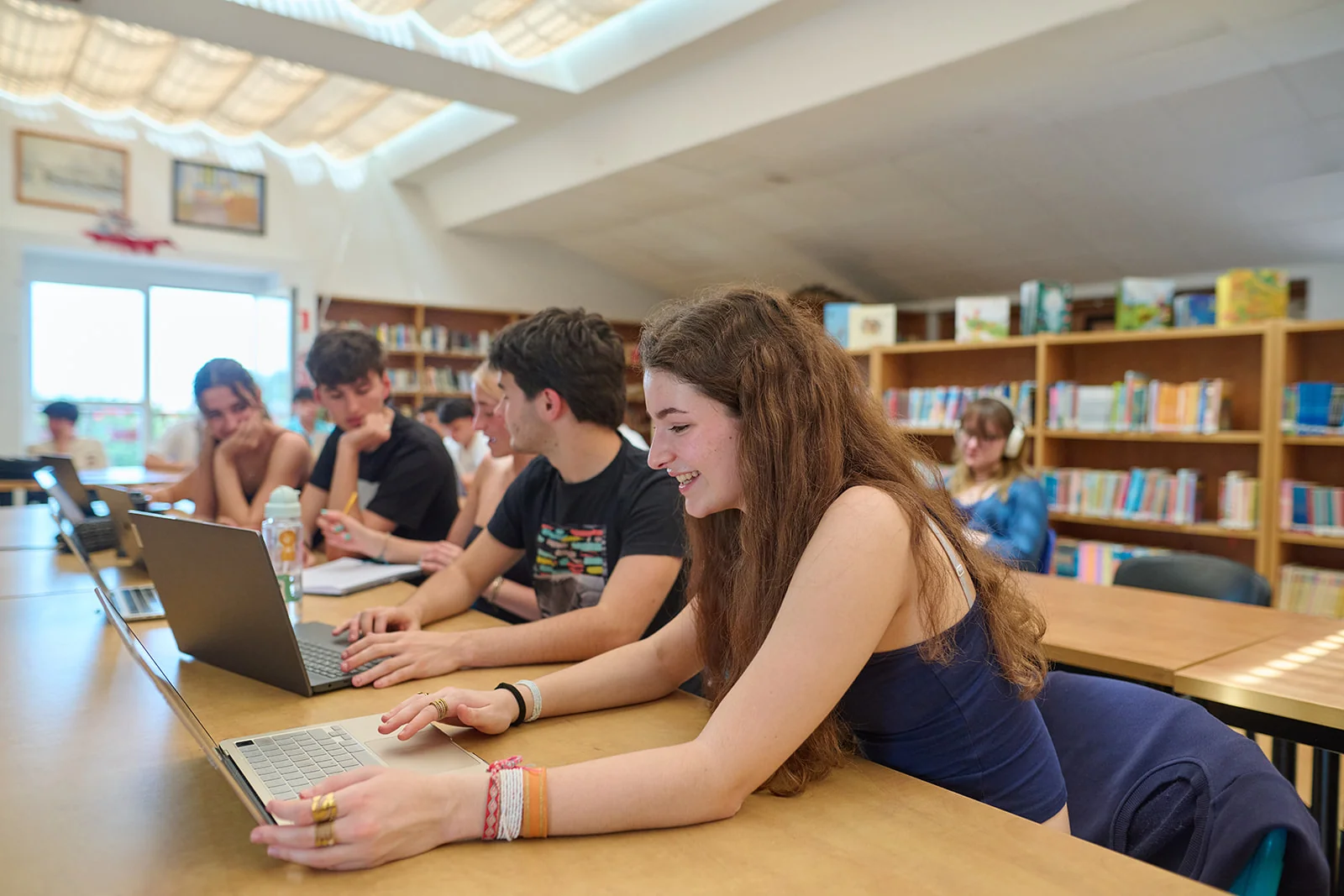 Teenagers studying Cambridge