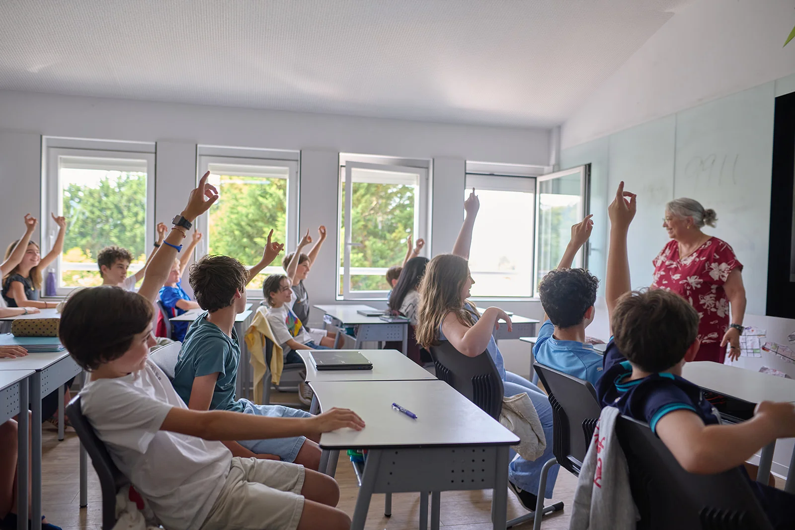 MYP students working in class